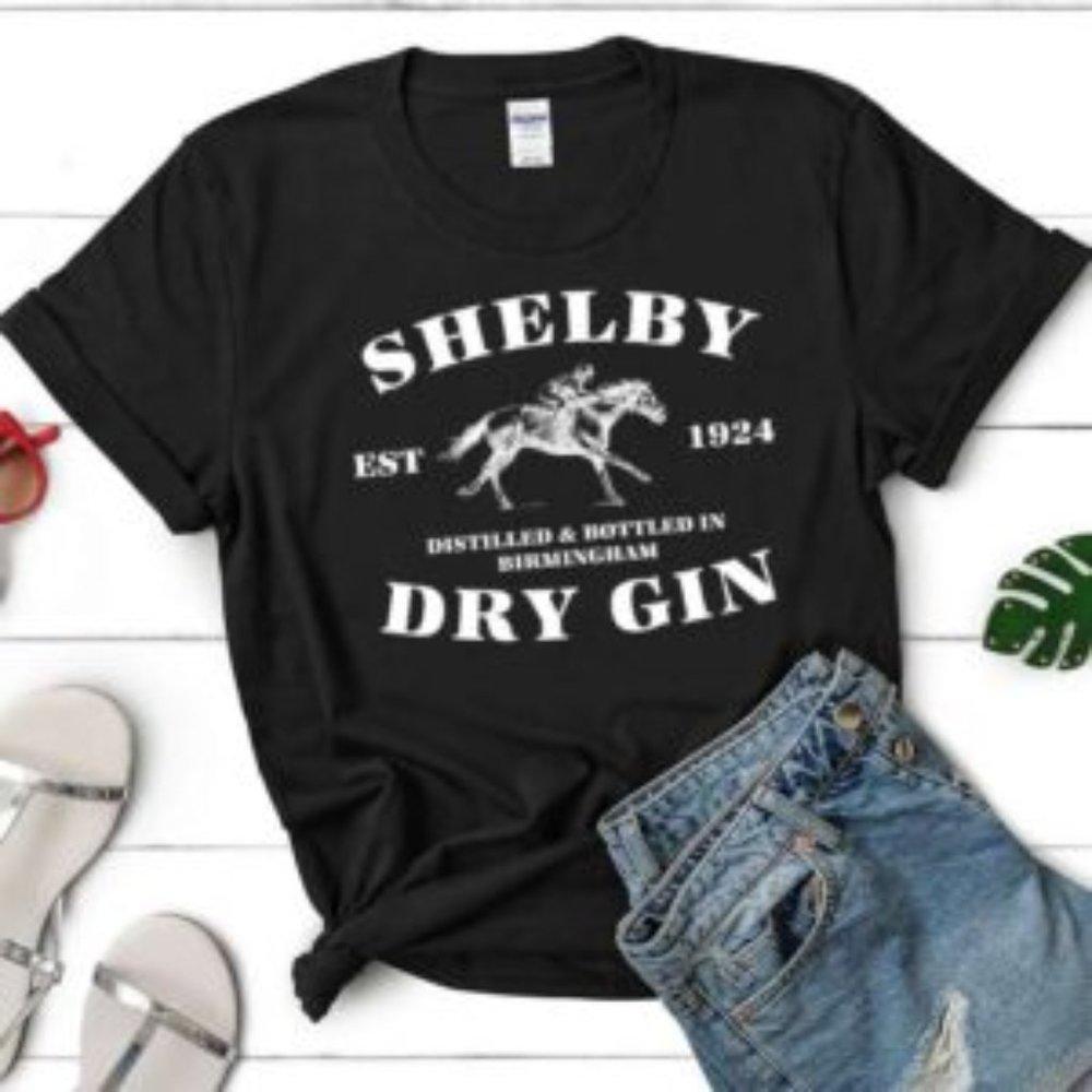 Shelby Company Gin Dry Est 1924 By Peaky Blinders Unisex Retro T-Shirt